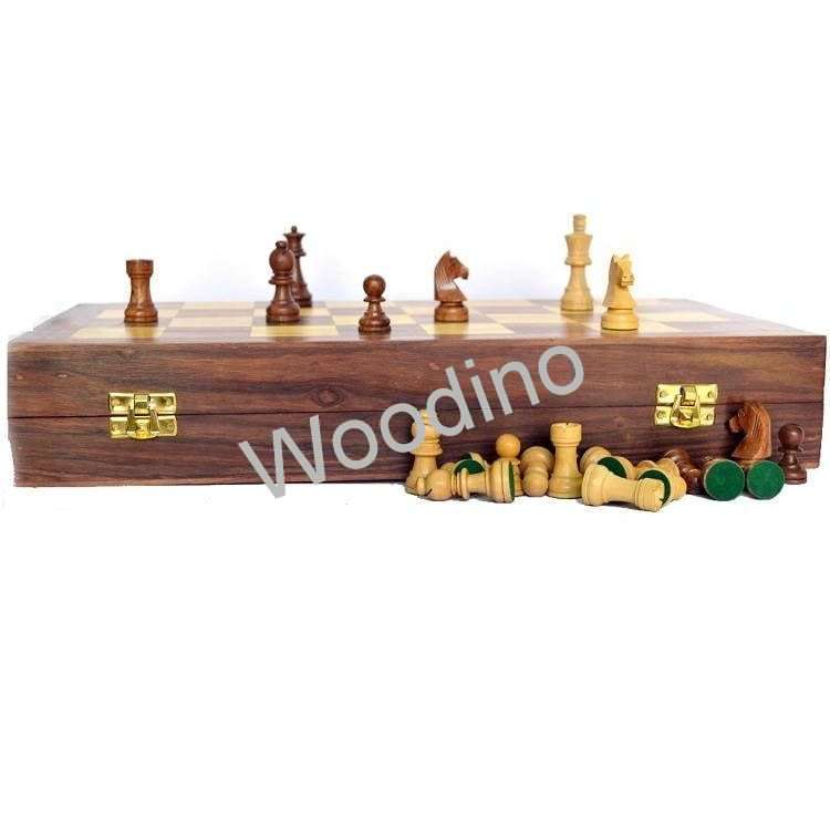 Woodino Wooden 12 Inch Chess