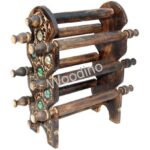 Woodino 6 Rod Regular Antique Bangle Stand