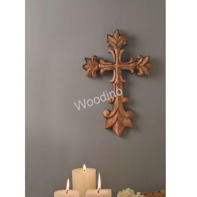 Woodino Jesus Christ Wooden Carvin Cross