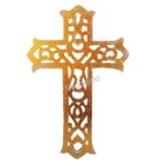 Woodino Jesus Christ Wooden Golden Cross