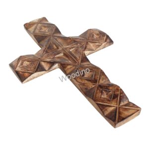 Woodino Jesus Christ WoodenAntique Look Cross