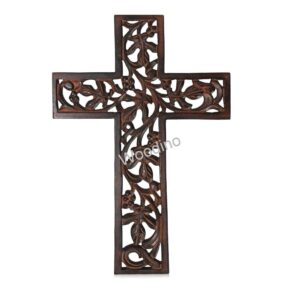 Woodino Wooden Jesus Cross Wall Decor For Chrismas