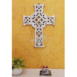 Woodino Wooden Jesus Christ Cross Designed Wall Hanging
