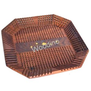 Woodino Wooden Octa Shape Serving Tray