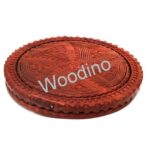 Woodino Wooden Brownish Folding Basket