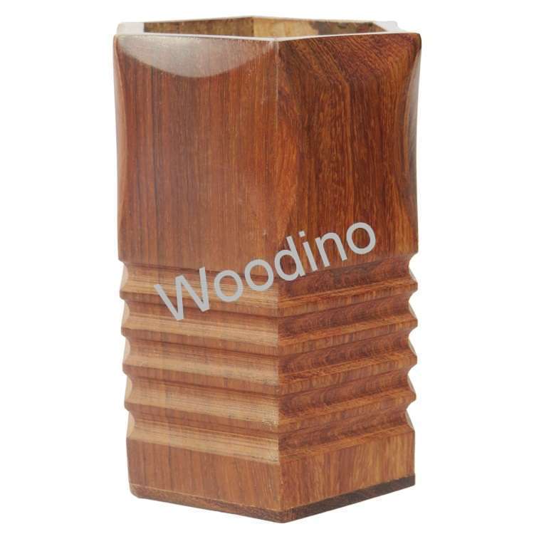 Woodino Bottom Cutter Sheesham Pen Jar