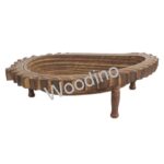 Woodino Mango Wood Antique Folding Spring Tray