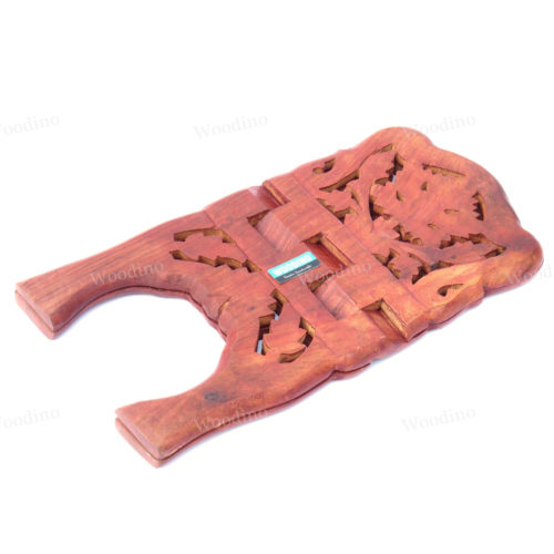 Woodino Wooden Holy Book Stand Rehal Angoori (Size-15 Inch)