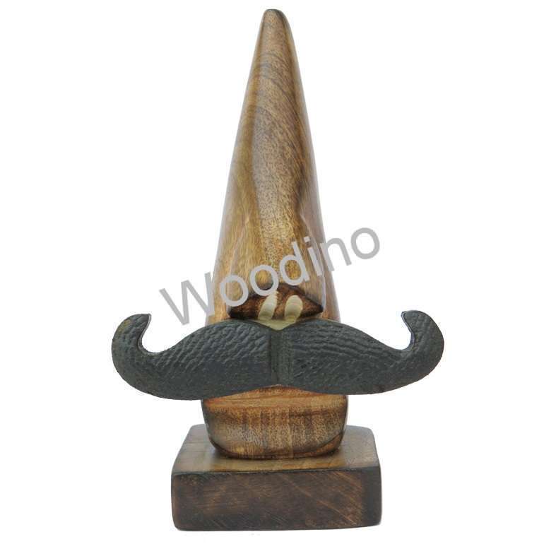 Woodino Mango Wood Specs Stand With Mustache