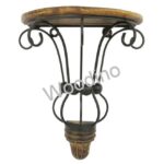 Woodino Wrought Iron Wooden Wall Bracket