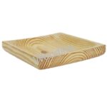 Woodino Rubber Wood Platter 9x9x1.5 Inch