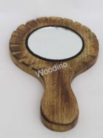 Woodino Mango Wood Small Hand Mirror