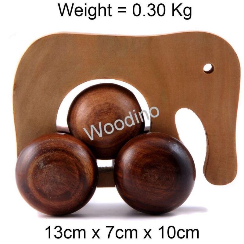 Woodino Hand Push Pulled Wooden Elephant