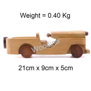 Woodino Haldu Wood Open Jeep Car Model Toy