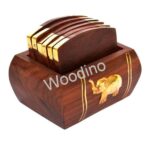 Woodino Premiium Quality Simple Look Elephant Coaster