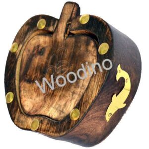 Woodino Antique Mango Wood Apple Coaster