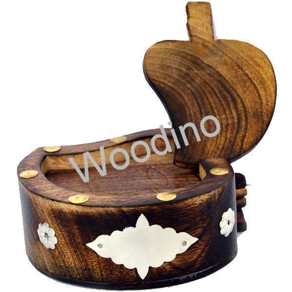 Woodino Mango Wood Antique Coaster Set