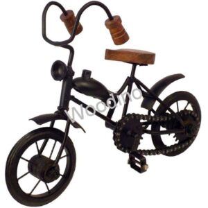 Woodino Wrought Iron & Wood Vicky Cycle 10x7 Inch