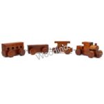 Woodino Sheesham Wood 3 Compartment Train Toy