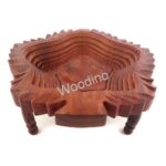 Woodino Sheesham Leaves Folding Spring Tray