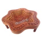 Woodino Star Shaped Wooden Folding Spring Tray