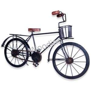 Woodino Wrought Iron & Wooden Large Cycle 18x10 Inch