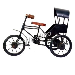 Woodino Wrought Iron & Wooden Roof Rickshaw