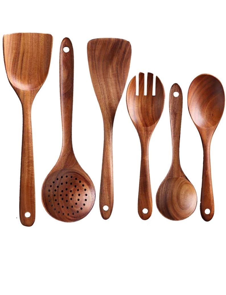 Wooden Trendy Cutlery Set (Waterproof)