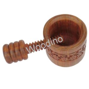 Woodino Handicrafts Export Quality Easy Hand Nut Cracker