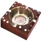 Woodino Square Most Simple Sheesham Wood Ashtray