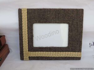 Woodino Wooven Photo Frame Made from Wood 6x4 Inch Image