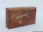 Woodino Pocket Cigarette Holder Brass & Carving Worked For 10 Pcs