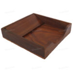 Woodino Sheesham Wood Plain Napkin Holder