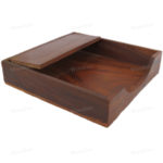 Woodino Sheesham Wood Plain Napkin Holder