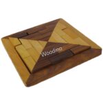 Woodino Blocks of Wooden Puzzle Game Pyramid Design