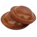 Woodino Sheesham Wood Round Cutter Bowl Set of 2