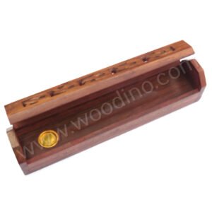 Woodino Export Wooden Long Leaf Incense Holder