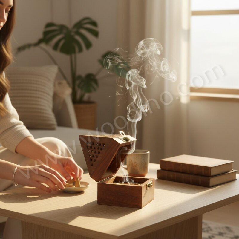 Woodino Woodino Triangle Incense Lobaandan Holder 3 Inch