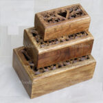 Woodino Mango Wood Premium Heart Design Box Set