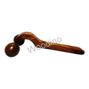 Woodino Wooden Acupressure Two balls Handle Massager Smoother