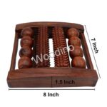 Woodino Handcrafted Wooden Four 4 Rods Acupressure Foot Massager And Smoother