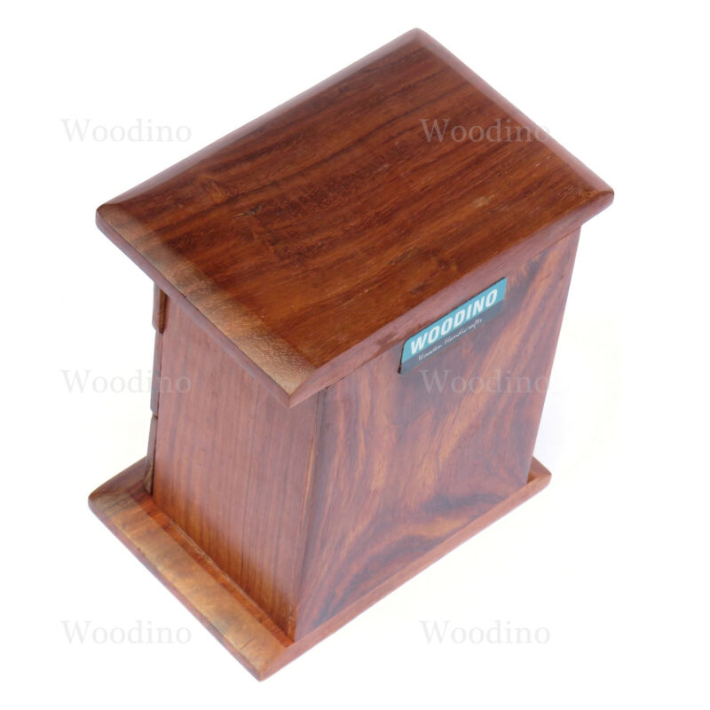 Woodino Small Shesham Jewellery Box Almirah (3 Drawers)