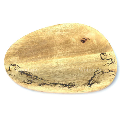 Woodino Acacia Wood Laser Work Small Tray (for 2 glasses)