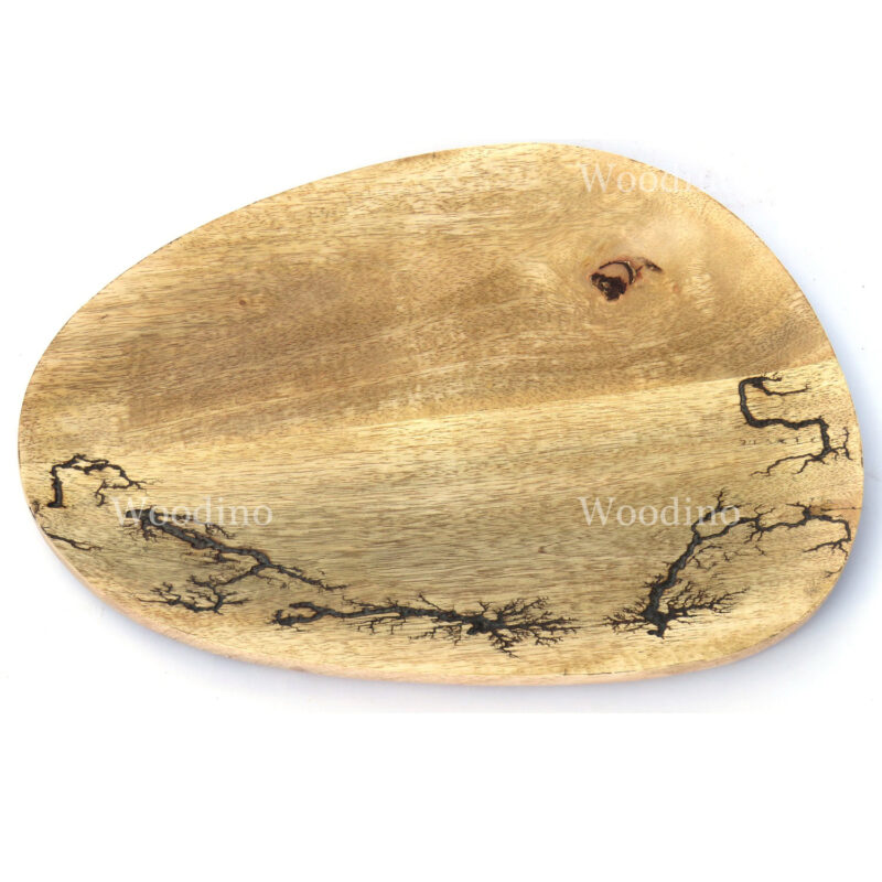 Woodino Acacia Wood Laser Work Small Tray (for 2 glasses)