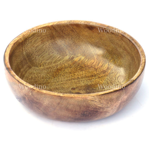 Woodino Mango Wood Plain Bowl (Size-5.5 x 2 inch)