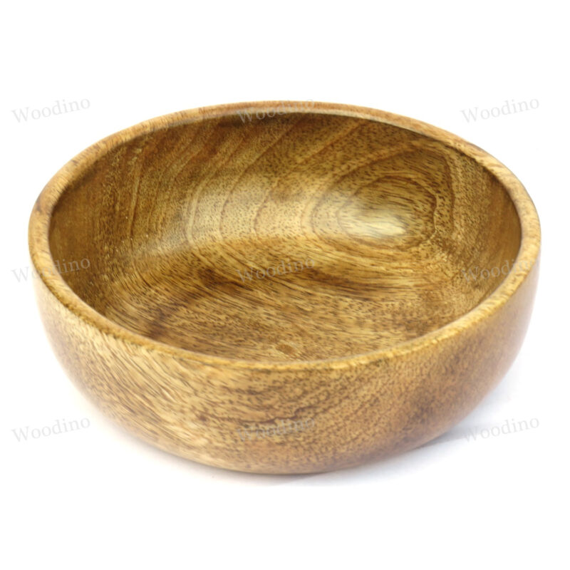 Woodino Plain Simple Wooden Bowl (Size- 5 inch)