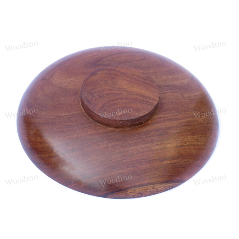 Woodino Sheesham Wood Big Bowl for Catering (Size- 12 inches dia)
