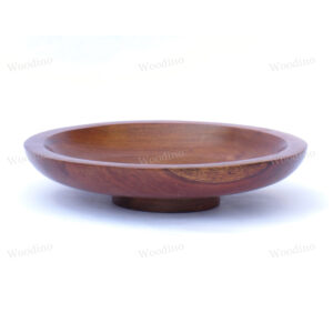 Woodino Sheesham Wood Big Bowl for Catering (Size- 12 inches dia)