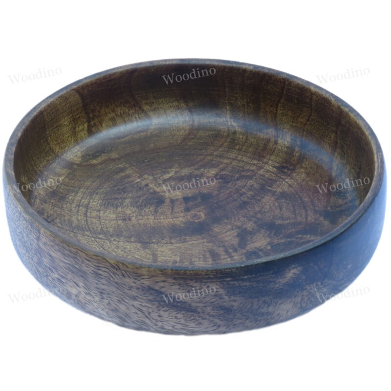 Woodino Beige in Color Plain Small Bowl with Base (Size- 5 inch)