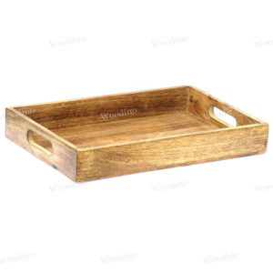 Woodino Premium Quality Rustic Look (Size- 15x10 inch) Tray